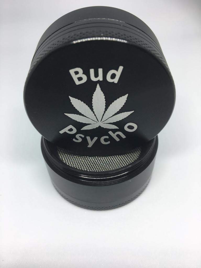 BLACK 4 PART 50MM GRINDER MAGNETIC METAL DIAMOND TEETH CRUSHER UK BUD PSYCHO